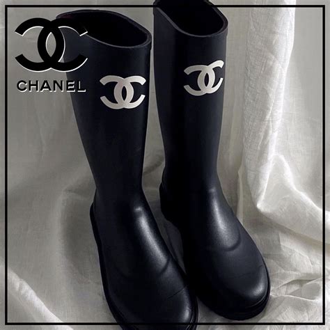 chanel rain boots saks